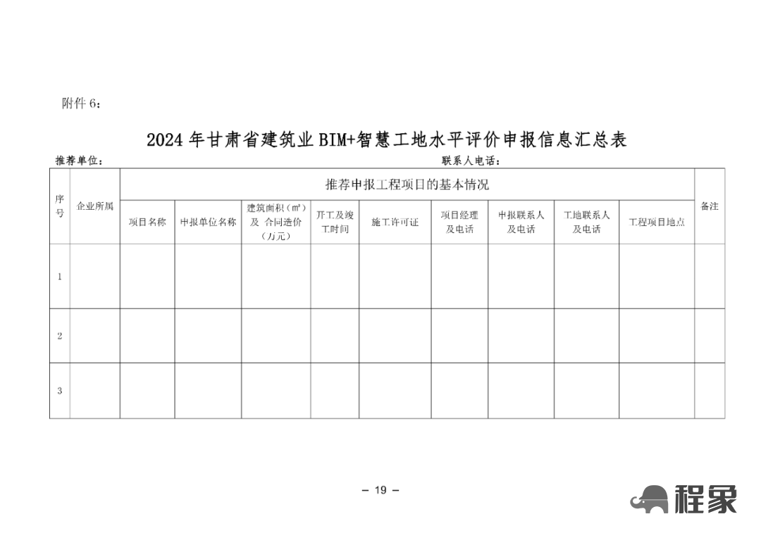 【协会通知】关于申报2024年甘肃省建筑业BIM+智慧工地水平评价工作的通知(图20)